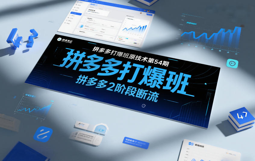 拼多多打爆班原创技术第54期,拼多多2阶段断流-小行网创