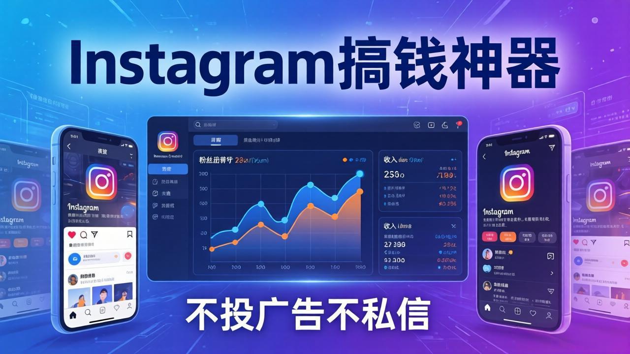 Instagram搞钱神器：月涨6万粉+月入5万刀，不投广告不私信，靠算法+低价产品-小行网创