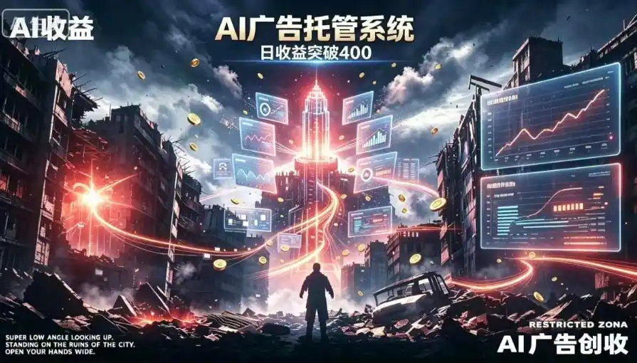AI智能广告,全自动化运行,单日可达400+,小白新手0基础上手【揭秘】-小行网创