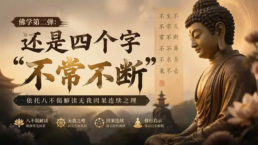 付费文章:佛学第二弹:还是四个字“不常不断”依托八不偈解读无我因果连续之理-小行网创