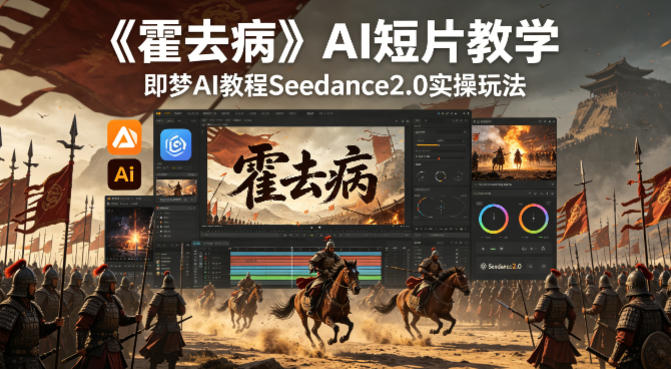《霍去病》AI短片教学，即梦AI教程Seedance2.0实操玩法-小行网创