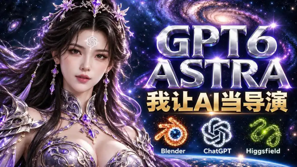 让GPT-6 Astra当导演!Higgsfield和Blender实战打造30秒玄幻精准运镜短片!-小行网创