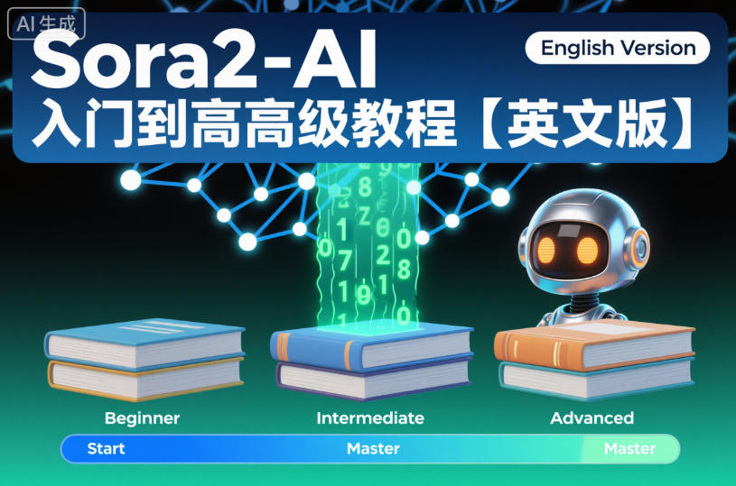 Sora2-AI入门到高级教程【英文版】-小行网创