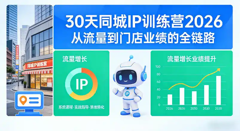 30天同城IP训练营2026年,从流量到门店业绩的全链路(0808更新)-小行网创