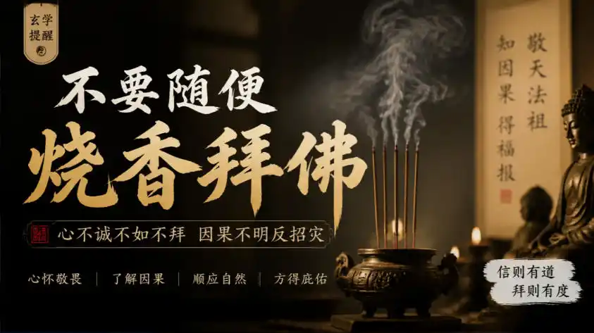 某公众号付费文章：玄学提醒：不要随便烧香拜佛-小行网创