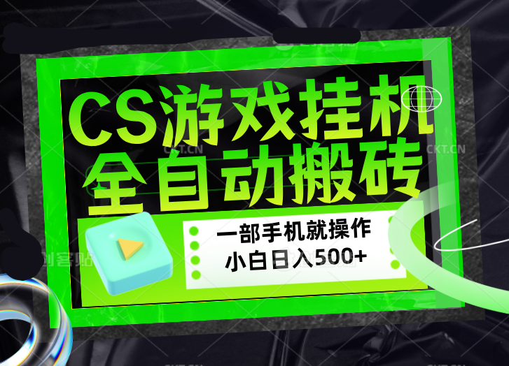 CSGO游戏挂机捡漏搬砖，超稳定的项目，带领1000+小白实现日入500+，数据可视频验证-小行网创