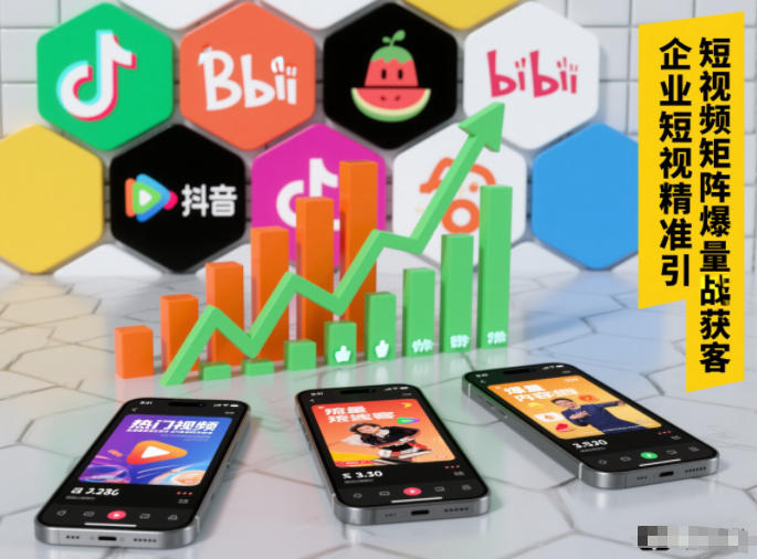 企业短视频精准引流矩阵获客，短视频矩阵爆量战法-小行网创