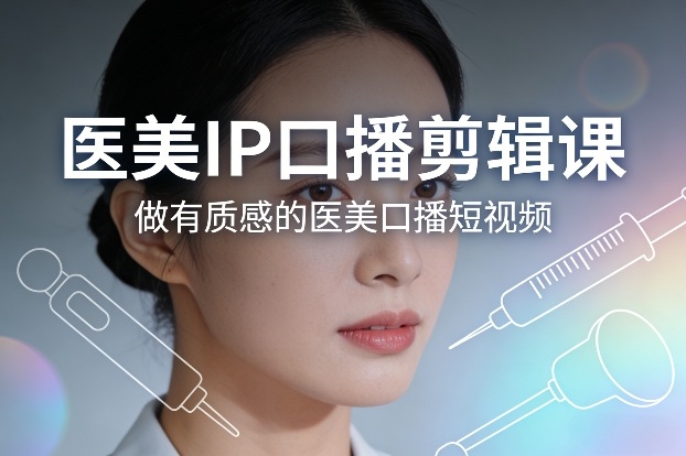 医美IP口播剪辑课，做有质感的医美口播短视频-小行网创
