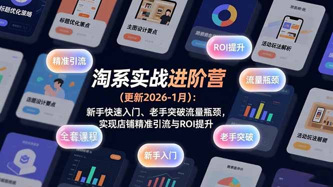 淘系实战进阶营(更新2026-1月-小行网创