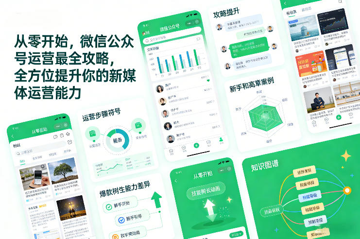 从零开始，微信公众号运营最全攻略，全方位提升你的新媒体运营能力-小行网创