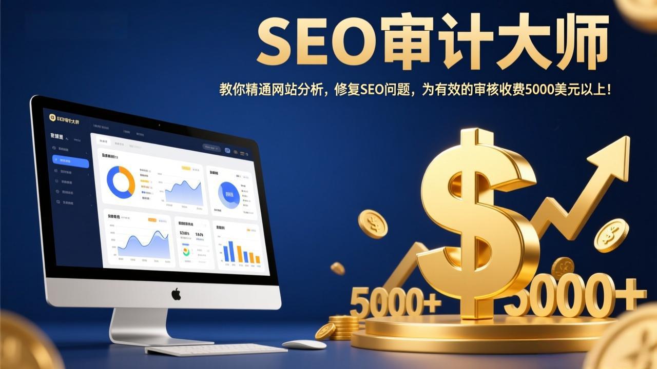 SEO审计大师：教你精通网站分析，修复SEO问题，为有效的审核收费5000美元以上！-小行网创