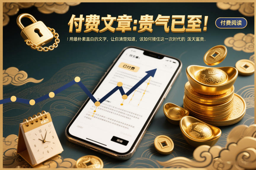 付费文章：贵气已至！用最朴素直白的文字，让你清楚知道，该如何接住这一次时代的泼天富贵-小行网创