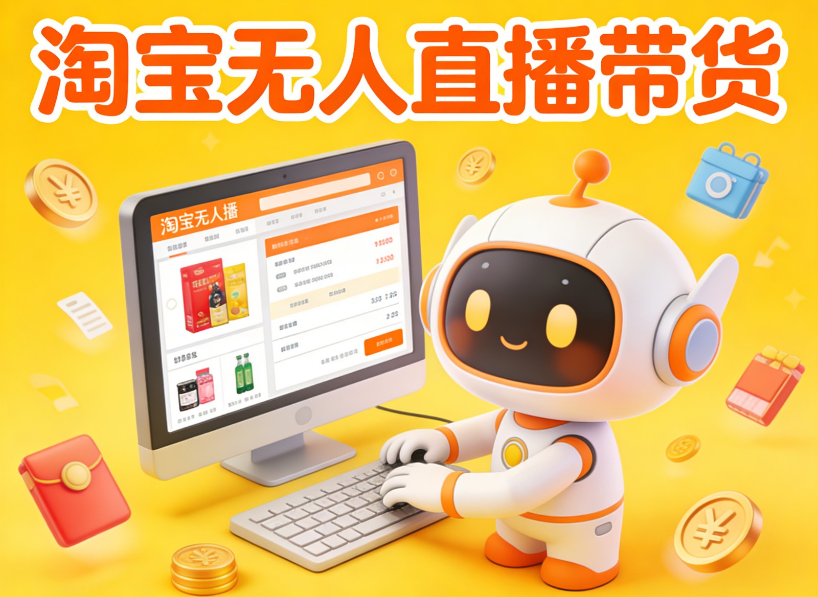 淘宝无人直播带货，24小时自动卖货，月佣金1W+，不违规不封号，不用露脸-小行网创