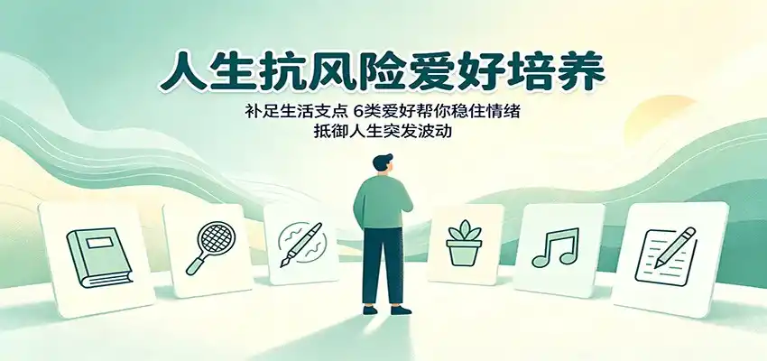 人生抗风险爱好培养：补足生活支点，6类爱好帮你稳住情绪，抵御人生突发波动-小行网创