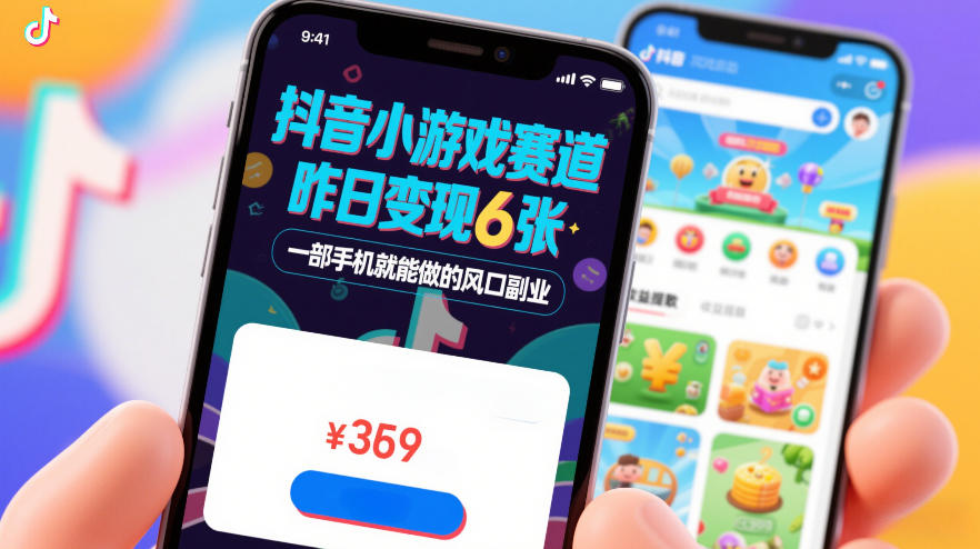 抖音小游戏赛道，昨日变现600+，零基础一部手机就能做的风口副业【揭秘】-小行网创