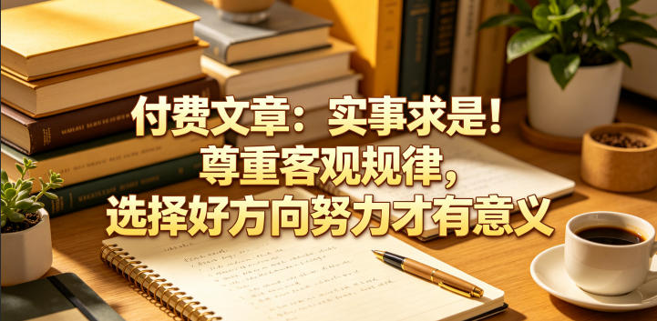 付费文章:实事求是!尊重客观规律,选择好方向努力才有意义-小行网创