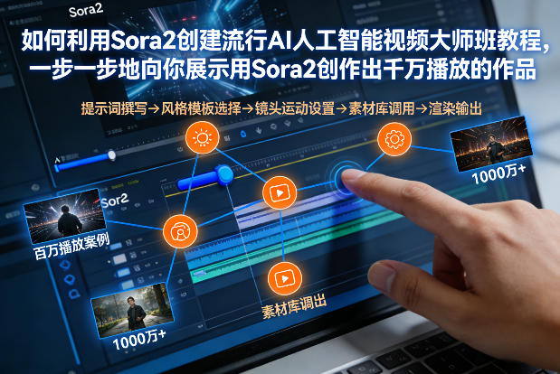 如何利用Sora2创建流行AI人工智能视频大师班，一步一步地向你展示用Sora2创作出千万播放的作品-小行网创