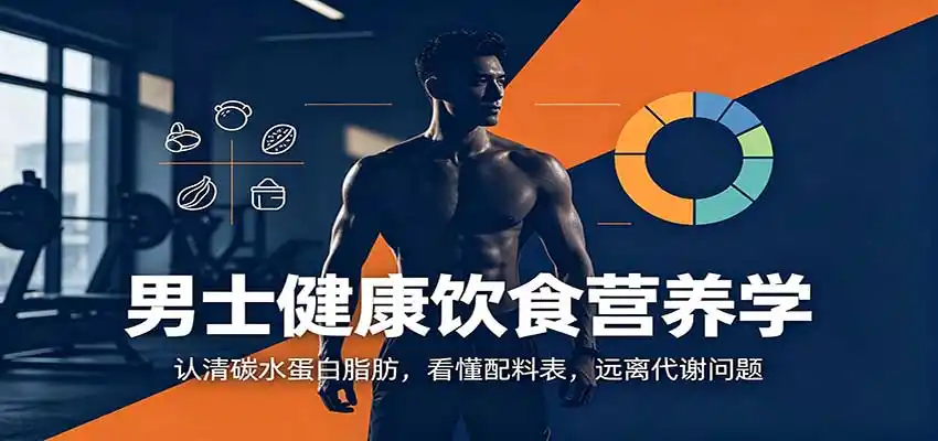 男士健康饮食营养学：认清碳水蛋白脂肪，看懂配料表，远离代谢问题-小行网创
