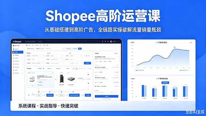 Shopee高阶运营课-2026年5月更新，从基础搭建到高阶广告，全链路实操破解流量销量瓶颈-小行网创