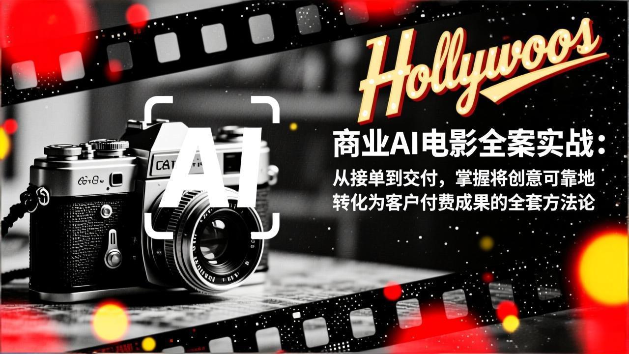 商业AI电影全案实战：从接单到交付，掌握将创意可靠地转化为客户付费成果的全套方法论-小行网创