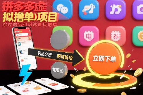 拼多多虚拟撸单项目，跳过选品和测试直接撸单-小行网创