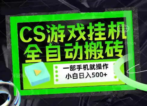CSGO游戏挂G捡漏搬砖，超稳定的项目，带领1000+小白实现日入500+，数据可视频验证【揭秘】-小行网创