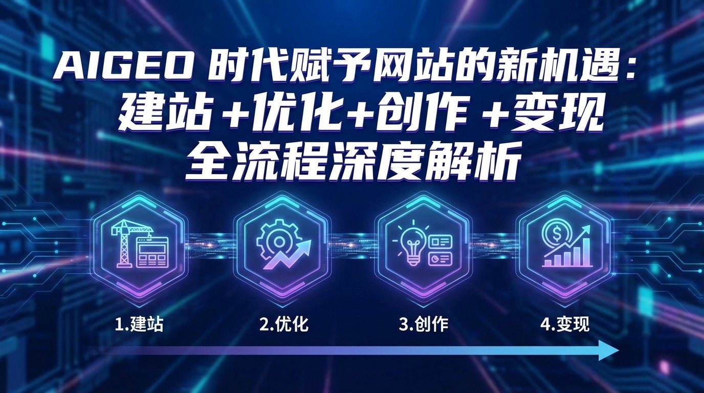 AIGEO+时代赋予网站的新机遇：建站+优化+创作+变现+全流程深度解析-小行网创