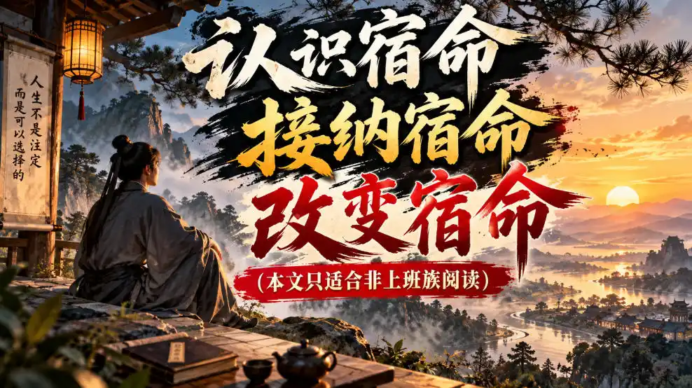 某公众号付费文章:认识宿命,接纳宿命,改变宿命(本文只适合非上班族阅读)-小行网创