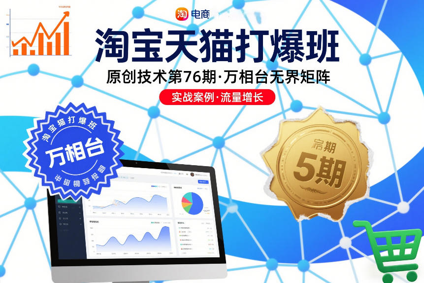 淘宝天猫打爆班原创技术第76期，万相台无界矩阵-小行网创