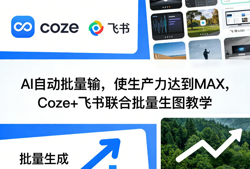 AI自动批量输，使生产力达到MAX，Coze+飞书联合批量生图教学-小行网创