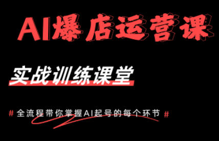 AI爆店运营，从0-1实体店流量起号课程-小行网创