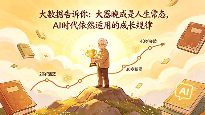 付费文章：大数据告诉你：大器晚成是人生常态，AI 时代依然适用的成长规律-小行网创