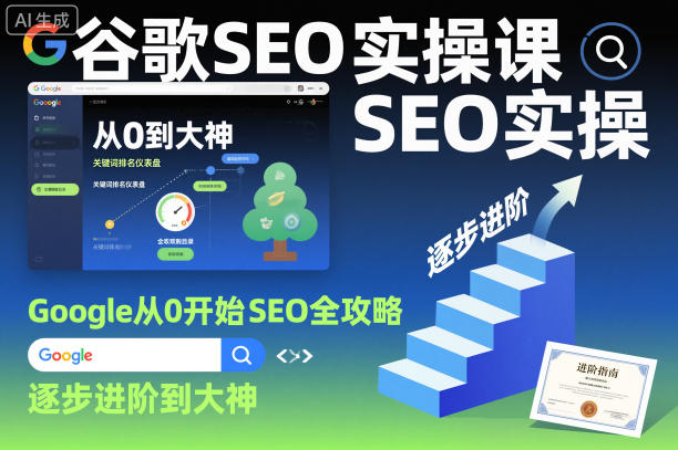 谷歌SEO实操课，Google从0开始SEO全攻略，逐步进阶到大神(更新26年)-小行网创