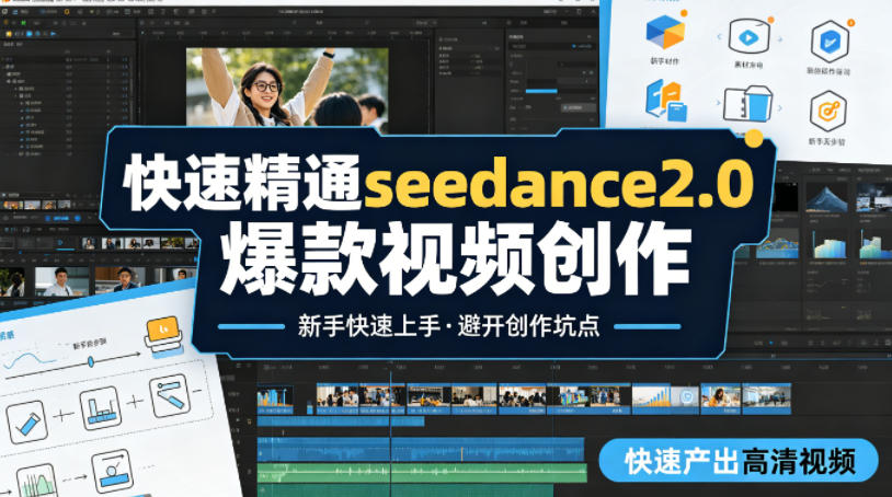 快速精通seedance2.0爆款视频创作，快速产出高清视频，避开大量创作坑点，新手也能快速上手-小行网创