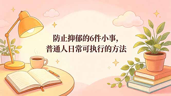 付费文章：防止抑郁的6件小事，普通人日常可执行的方法-小行网创