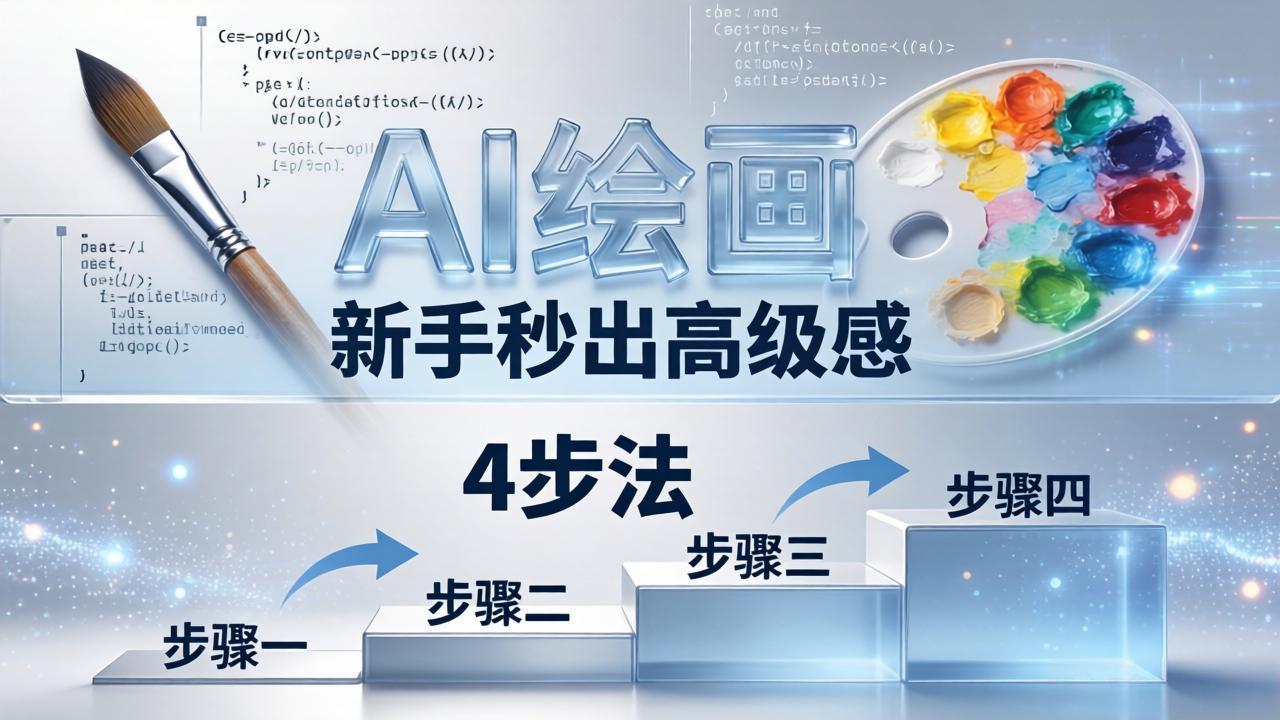 AI绘画入门别再硬磕了！即梦4步法：万能提示词公式+BRTR框架，新手秒出高级感-小行网创