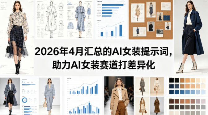 2026年4月汇总的AI女装提示词，助力AI女装赛道打差异化-小行网创