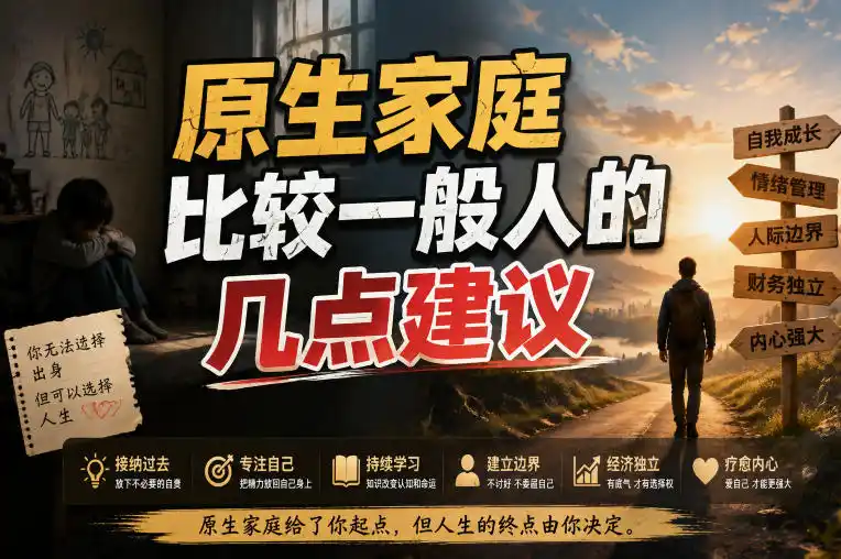 付费文章:给原生家庭比较一般人的几点建议-小行网创