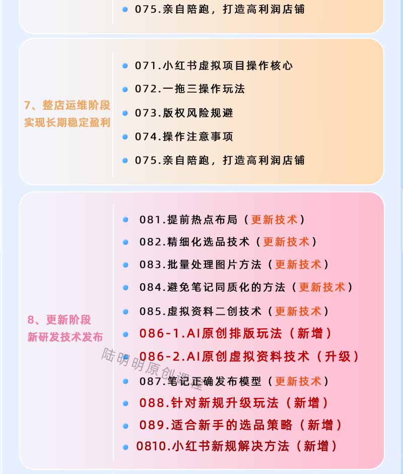 图片[4]-小红书虚拟项目特训班9.0，全面拥抱AI，批量产出原创PPT货源，单品/单店纯利润几万到几十W-小行网创