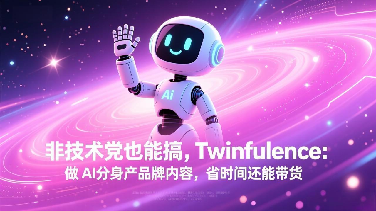 非技术党也能搞!Twinfluence:做 AI 分身产品牌内容,省时间还能带货-小行网创