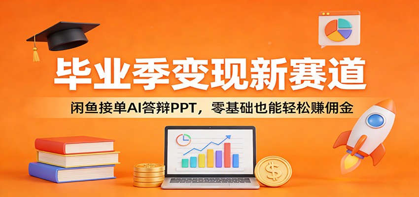 毕业季变现新赛道：闲鱼接单AI答辩PPT，零基础也能轻松赚佣金-小行网创