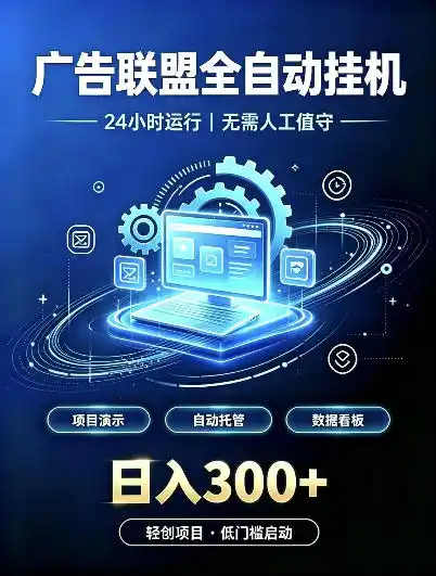 广告联盟全自动挂G，24小时自动运行，无需人工值守，日收200－500+【揭秘】-小行网创