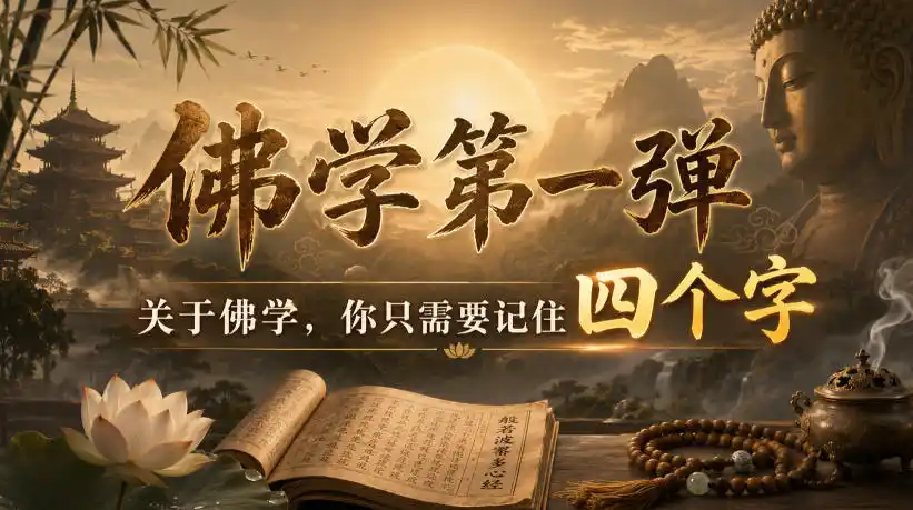 付费文章:佛学第一弹,关于佛学,你只需要记住四个字-小行网创