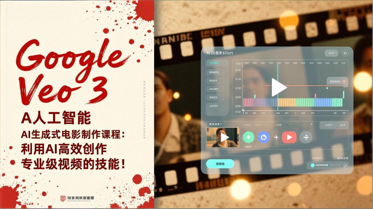 Google Veo 3人工智能AI生成式电影制作课程：利用AI高效创作专业级视频的技能！-小行网创