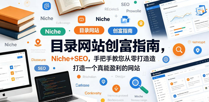 目录网站创富指南，Niche+SEO，手把手教您从零打造打造一个真能盈利的网站【原创双语字幕】-小行网创