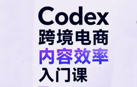 Codex跨境电商内容效率入门课-小行网创