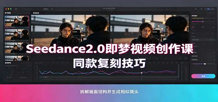 Seedance2.0即梦视频创作课：剧本式视频制作，同款复刻技巧，多行业案例落地教学-小行网创