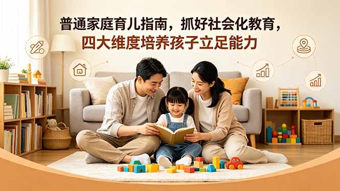 付费文章：普通家庭育儿指南，抓好社会化教育，四大维度培养孩子立足能力-小行网创