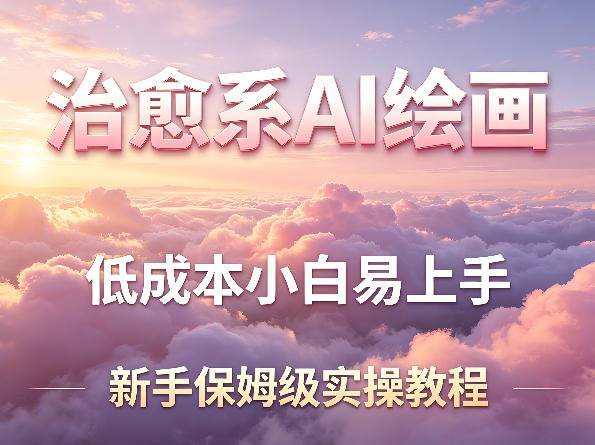 治愈系AI绘画提示词项目，低成本小白易上手，每天10分钟，新手保姆级实操教程-小行网创