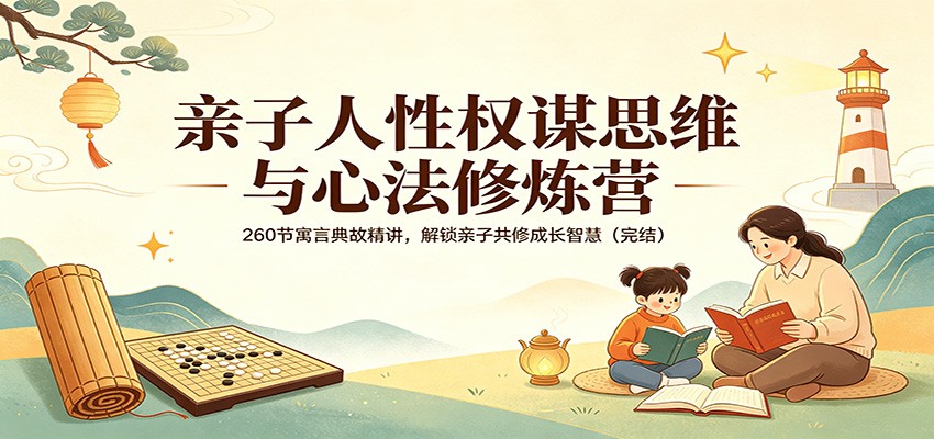 亲子人性权谋思维与心法修炼营：260节寓言典故精讲，解锁亲子共修成长智慧(完结)-小行网创